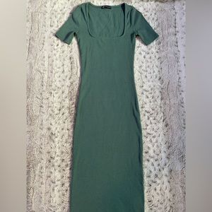 Green Zara Bodycon T-Shirt Dress